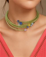 Halskette Rajola Dame in Halbedelsteine Peridoto 54-497-10